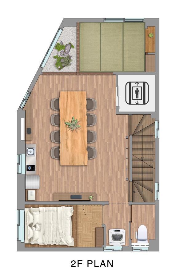 古今 天下茶屋 With A Private Parking Lot And A Half Open-Air Bath And Direct To Kix Villa Осака Екстериор снимка